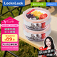 樂扣樂扣（locknlock）【七夕禮物】玻璃飯盒微波爐水果保鮮盒收納便當盒LLG831O_650ml