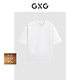 GXG男裝 白色多功能基礎(chǔ)短袖T恤體恤衫打底衫 夏季新品 白色重磅280G L