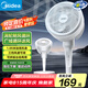 美的（Midea）電風扇 空氣循環(huán)扇家用立式落地大風力搖頭落地扇電扇桌面臺扇輕音低噪小風扇 FGA24TS