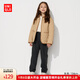 優(yōu)衣庫童裝男童女童保暖束腳褲長(cháng)褲內里加絨校服褲子471381 09 黑色 150