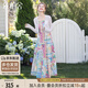 絲柏舍度假風(fēng)套裝2025夏裝新款女裝長(zhǎng)袖外衫搭吊帶裙兩件套