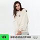 CHINISMCH字母印花連帽衛(wèi)衣男潮牌美式寬松上衣重磅情侶帽衫 卡其色 M（推薦 110-130斤）