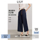 LILY2025夏新款女裝復古寬松百搭通勤顯瘦九分牛仔褲直筒褲休閑褲 419牛仔藍 L