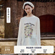 Teenie Weenie小熊長(zhǎng)袖T恤女2025年夏季新款甜美清新田園印花T恤打底衫女 象牙白 M