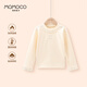 瑪米瑪卡（MOMOCO）童裝女童打底衫2025秋冬款中大童洋氣百搭打底衫 白杏色 130