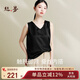 絲界真絲緞面吊帶背心女100%桑蠶絲打底衫內搭高級絲綢顯瘦上衣可外穿