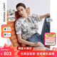 朗姿純棉上衣襯衣氣質(zhì)高級(jí)感2025年夏季新款設(shè)計(jì)感碎花短袖女襯衫 石鹽粉色 S