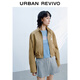 UR七夕2025秋季新款女裝潮流趣味貼紙圖案立領(lǐng)外套UYV150052 卡其棕 M