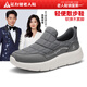 足力健防滑老人鞋男新年秋冬季新款爸爸鞋一腳蹬輕便布鞋戶(hù)外運動(dòng)休閑鞋
