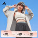 adidas情侶款涼感拒水防曬UPF50+連帽防曬衣夏季阿迪達(dá)斯輕運(yùn)動(dòng) 礬土棕     L