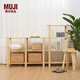 無(wú)印良品（MUJI）白松木 實(shí)木收納架置物架 層架儲物架子整理架落地家用簡(jiǎn)約家具 中寬 長(cháng)105*寬36*高75cm