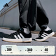 adidas「面包鞋」GRAND COURT BASE 00s休閑低幫板鞋男女阿迪達斯   黑色/白色/樹脂黃   42