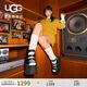 UGG夏季新款女士時(shí)尚松糕厚底休閑涼鞋 1167431BLK|黑色 36