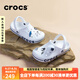CROCS卡駱馳洞洞鞋女鞋25夏季新款男鞋戶外涉水鞋沙灘鞋情侶涼鞋拖鞋女 205089-126貝雅卡駱班/白色 36-37 (220mm)