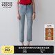 Teenie Weenie小熊女裝簡(jiǎn)約夏季牛仔鉛筆褲修身小腳褲女長(zhǎng)褲薄款 淺藍(lán)色 L (170)