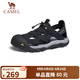駱駝（CAMEL）透氣網(wǎng)布疏水防撞包頭城市戶(hù)外運動(dòng)涼鞋男 G14M396625 黑色 41 