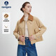 Navigare意大利小帆船女士短款工裝風(fēng)衣全棉巴恩風(fēng)外套2331505501沙XL