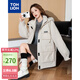 唐獅（TonLion）2024女連帽工裝棉衣 希臘白 M 