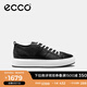 愛(ài)步（ECCO）休閑板鞋男 潮流厚底復古增高男鞋牛皮 街頭ACE856814 黑色85681451052 40 建議選購大一碼