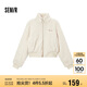 森馬（Semir）外套女短款顯高小個(gè)子溫柔氣質(zhì)2024冬季立領(lǐng)毛絨夾克109724108006