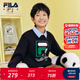 FILA【抗菌】斐樂(lè)兒童童裝上衣2025年秋季新款男女童舒適套頭衛(wèi)衣 傳奇藍(lán)-NV 175