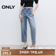 ONLY2025夏季新款設(shè)計感修身顯瘦直筒褲九分褲牛仔褲女|125349001 J33 復(fù)古350牛仔洗水 XS XS標(biāo)準(zhǔn)褲長