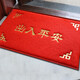 迪茵（DIYIN）出入平安門墊元寶60*90cm 入戶門地墊門口腳墊絲圈迎賓防滑墊
