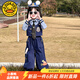 G.DUCKKIDS小黃鴨女童秋裝套裝春秋款朱迪兔子警官衣服兒童襯衫褲子cos服裝 三件套 110 尺碼4~5歲【100-110cm】