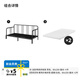 宜家（IKEA）費(fèi)斯多多功能鐵藝床坐臥兩用單人床耐用小戶型沙發(fā)床 坐臥兩用床框架+椰殼纖維床墊*2 80x200cm