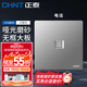 正泰（CHNT）開(kāi)關(guān)插座面板86型暗裝家用墻壁開(kāi)關(guān)一開(kāi)五孔插座網(wǎng)線(xiàn)廚房6T幻銀灰 電話(huà)插座