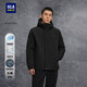 HLA海瀾之家棉服男25輕商務(wù)經(jīng)典系列連帽外套男冬季