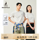 beanpole【新品】濱波  2025早春男士基礎(chǔ)多色簡約款匹馬棉圓領(lǐng)短袖T恤 象牙色 L 180/96A