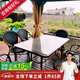 紫葉戶外桌椅陽(yáng)臺(tái)編藤椅組合休閑庭院花園室外餐桌套裝仿實(shí)木復(fù)古藤椅 6【升級(jí)款藤椅】+1【120×80cm長(zhǎng)方桌】