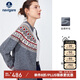 Navigare意大利小帆船針織開(kāi)衫女復(fù)古風(fēng)毛衣外套2334093511 灰紅 L 