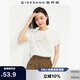佐丹奴 女裝T恤 棉質(zhì)針織大象的日常印花圓領(lǐng)短袖 13394204 白