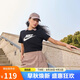 耐克(NIKE)春夏女短袖T恤 純棉 運動休閑 時尚簡約 DX7907-010 黑色M