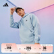 adidas休閑寬松加厚抓絨連帽衛(wèi)衣套頭衫男女阿迪達斯官方輕運動 藍色/黑色   L