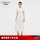 歌莉婭醋酸連衣裙女2025新款出席重要場(chǎng)合白色裙子1E5C4K640 05W米白 M