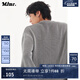 MLMR MY LIFE MY RULES秋季舒適羅紋圓領(lǐng)衣身雙色紗線提花針織衫毛衣男女同款M24325007 C63 卡其色 L