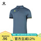 KELME/卡爾美籃球裁判服polo衫男新款短袖上衣翻領(lǐng)夏季印制T恤 8152LB1007 藏青 XL-180