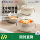 小白熊SnowBear兒童餐具寶寶輔食碗嬰兒碗新生兒注水保溫碗不銹鋼可拆卸08731