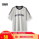 森馬（Semir）短袖T恤男運動學(xué)院風(fēng)上衣拼色潮流寬松夏裝2025字母109325100139