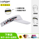 HALOHDBAND美國(guó)HALO空頂帽跑步帽專業(yè)馬拉松導(dǎo)汗排汗戶外吸汗遮陽(yáng)運(yùn)動(dòng)防曬帽 白色黑LOGO-【防紫外線50+】