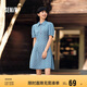 森馬（Semir）森柔牛仔|牛仔連衣裙女泡泡袖甜酷俏皮夏季涼感短裙103324114002
