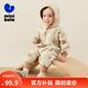 迷你巴拉巴拉嬰兒連體衣棉服外出幼兒衣服保暖雙面絨兩面穿外套2025冬新款 咖色調00355 90cm