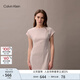 Calvin KleinJeans【防曬涼感】25春夏女士ck戶外休閑針織短袖連衣裙47AB010 LN4-牡丹粉 S