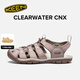 keen官方 CLEARWATER CNX 女子戶(hù)外休閑鞋防滑溯溪鞋涼鞋 淺灰色/淺黃褐色-1027408 37.5
