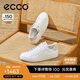 愛(ài)步（ECCO）板鞋男 經(jīng)典百搭牛皮輕奢休閑鞋 街頭521304 白色/砂礫灰42