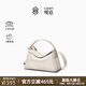 觀(guān)意【明星同款】提盒女包頭層牛皮新款中式通勤枕頭包斜挎手提女士包 凝脂白-中號【現貨速發(fā)】 高級小眾生日禮物女