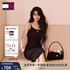 TOMMY JEANS【張元英同款】25新款秋冬女純棉條紋修身圓領(lǐng)針織開衫20976 白藏藍紅條紋0FG L